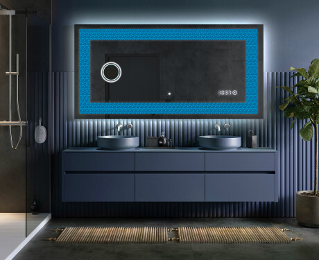 Декоративно Огледало С Подсветка - Symmetrical Diamonds #5