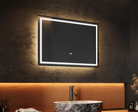 Огледала С LED Подсветка 70x50cm с Dual color, Сензорен превключвател, Отоплителна рогозка - L49 #2