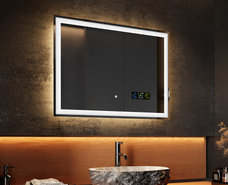 Огледала С LED Подсветка 80x60cm с Dual color, Сензорен превключвател, Станция - L01 #2