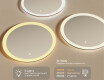 Кръгло огледало за баня с LED осветление 60 см c Dual color, Сензорен превключвател #3