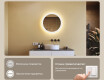 Кръгло огледало за баня с LED осветление 60 см c Dual color, Сензорен превключвател #4