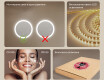 Кръгло огледало за баня с LED осветление 60 см c Dual color, Сензорен превключвател #5