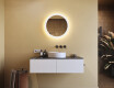 Кръгло огледало за баня с LED осветление 60 см c Dual color, Сензорен превключвател #8