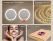Кръгло огледало за баня с LED осветление 80 см c Dual color, Сензорен превключвател #5