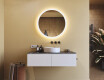 Кръгло огледало за баня с LED осветление 80 см c Dual color, Сензорен превключвател #8