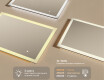 Правоъгълно огледало за баня с LED осветление 100x70 см c Dual color, Сензорен превключвател #3