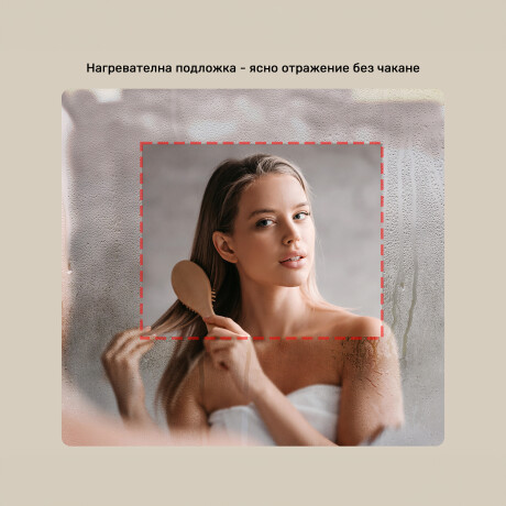 Овално LED огледало с подсветка – 50x80/50x100 см в сребриста алуминиева рамка #6