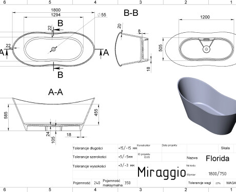 Вана FLORIDA MIRASOFT