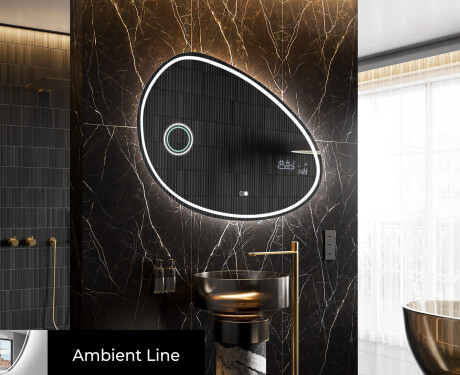 Неправилни модерни декоративни огледала за стена H223