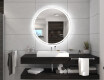 Кръгло огледало с LED осветление за баня с батерия L76 #5