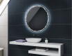Кръгло огледало с LED осветление за баня с батерия L115 #2