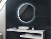 Кръгло огледало с LED осветление за баня с батерия L123 #2