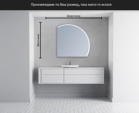 Неправилни декоративни огледало за стена Y223 #4
