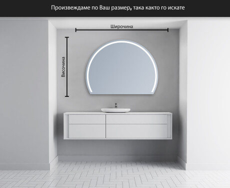 Неправилни декоративни огледало за стена Y223 #4