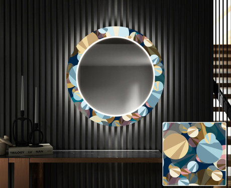 Кръгло Декоративно Огледало С LED Осветление За Коридор - Ball