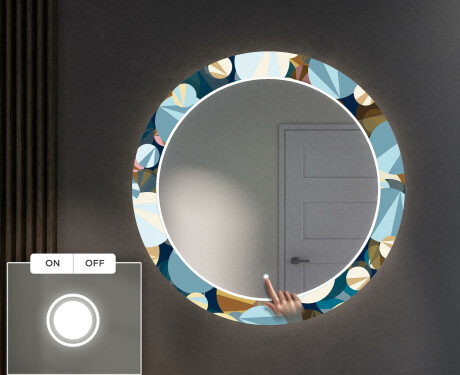 Кръгло Декоративно Огледало С LED Осветление За Коридор - Ball #4