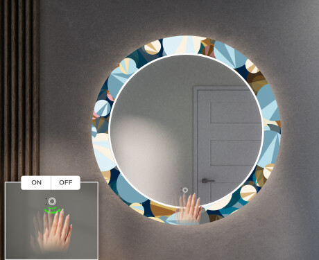 Кръгло Декоративно Огледало С LED Осветление За Коридор - Ball #5