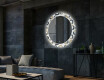 Кръгло Декоративно Огледало С LED Осветление За Хол - Donuts #2