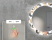 Кръгло Декоративно Огледало С LED Осветление За Хол - Donuts #5