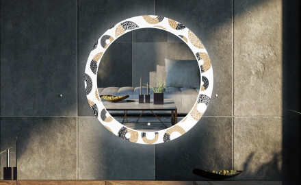 Кръгло Декоративно Огледало С LED Осветление За Хол - Donuts