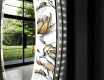 Кръгло Декоративно Огледало С LED Осветление За Коридор - Golden Flowers #11
