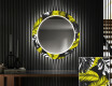 Кръгло Декоративно Огледало С LED Осветление За Коридор - Gold Jungle #1