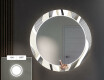 Кръгло Декоративно Огледало С LED Осветление За Коридор - Waves #4