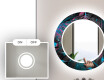 Кръгло Декоративно Огледало С LED Осветление За Баня - Fluo Tropic #4