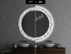 Кръгло Декоративно Огледало С LED Осветление За Баня - Industrial #7