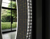 Кръгло Декоративно Огледало С LED Осветление За Баня - Microcircuit #11