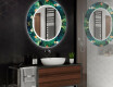 Кръгло Декоративно Огледало С LED Осветление За Баня - Tropical #2