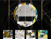 Кръгло Декоративно Огледало С LEd Осветление За Трапезария - Abstract Geometric #6