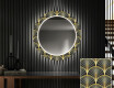 Кръгло Декоративно Огледало С LED Осветление За Коридор - Art Deco #1