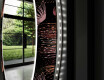 Кръгло Декоративно Огледало С LED Осветление За Хол - Dandelion #11