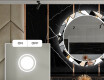 Кръгло Декоративно Огледало С LEd Осветление За Трапезария - Marble Pattern #4