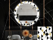 Кръгло Декоративно Огледало С LEd Осветление За Трапезария - Geometric Patterns