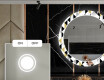Кръгло Декоративно Огледало С LEd Осветление За Трапезария - Geometric Patterns #4