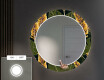 Кръгло Декоративно Огледало С LED Осветление За Коридор - Botanical Flowers #4