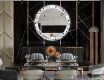 Кръгло Декоративно Огледало С LEd Осветление За Трапезария - Chamomile #12