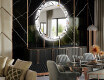 Кръгло Декоративно Огледало С LEd Осветление За Трапезария - Chamomile #2