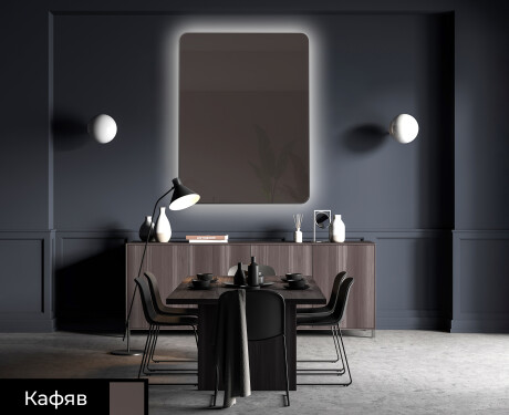 Заоблени модерни декоративни огледала за стена L172 #4