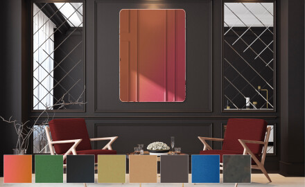 Заоблени модерни декоративни огледала за стена L172