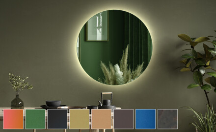 Кръгли декоративни огледало за стена L175