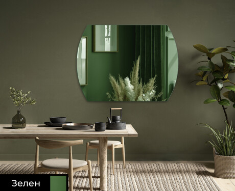 Заоблени декоративни огледало за стена L177