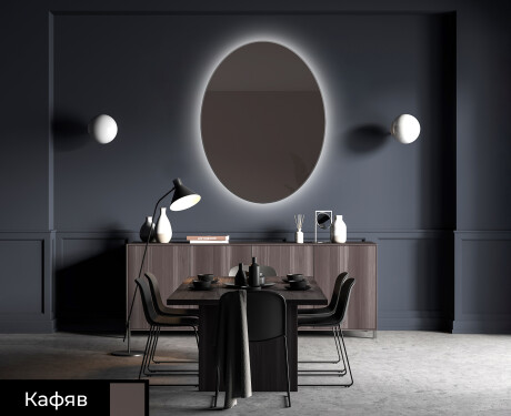 Овални модерни декоративни огледала за стена L179 #4