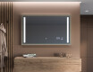Правоъгълно LED огледало за баня с рамка FrameLine L02 #12