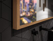 Правоъгълно LED огледало за баня с рамка FrameLine L12 #3