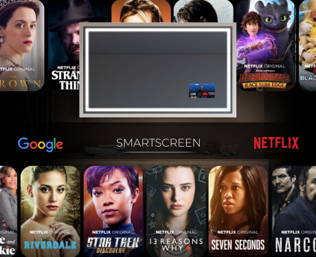 Правоъгълно LED огледало за баня с рамка FrameLine L49 #6