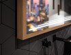 Правоъгълно LED огледало за баня с рамка FrameLine L75 #3