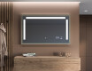 Правоъгълно LED огледало за баня с рамка FrameLine L134 #12